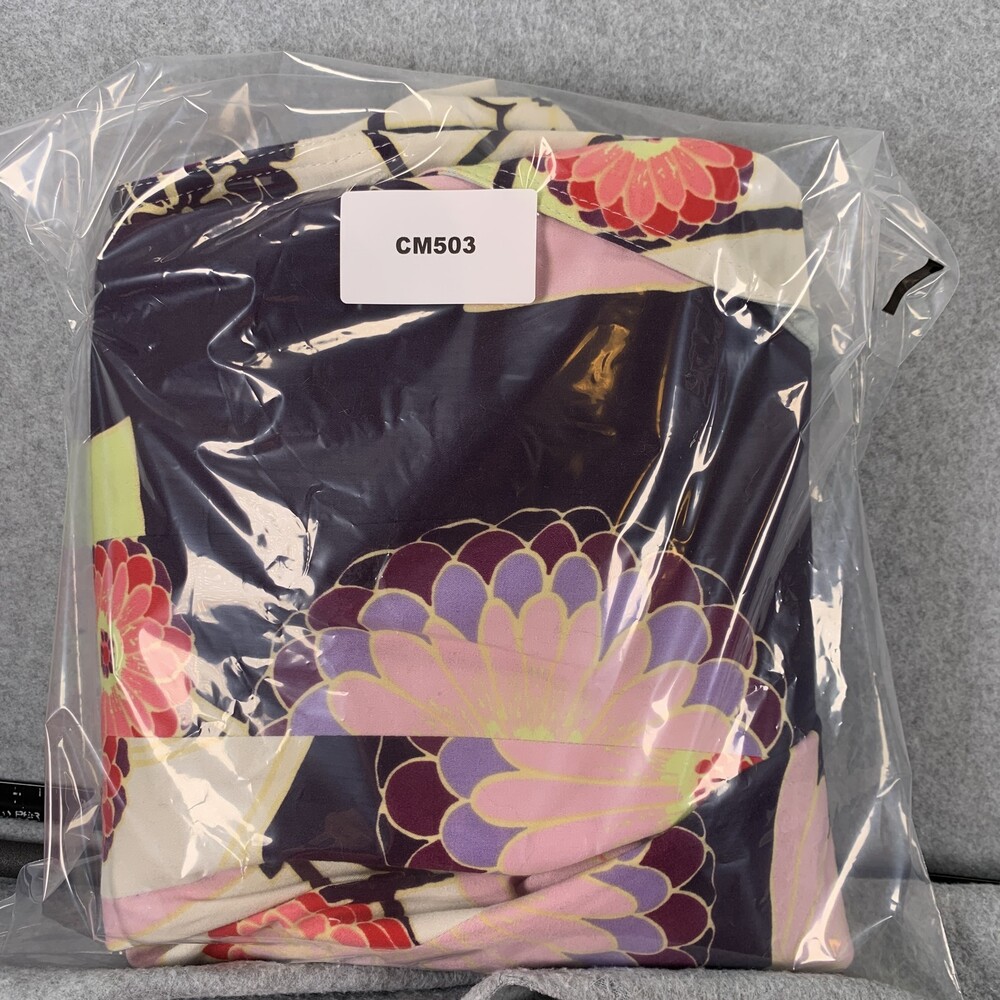 Escada Sport Blazer Jacket Japanese Floral Print Cotton Red Lining Size 38 - Picture 11 of 11
